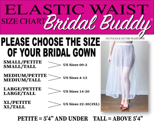 Bridal Buddy® DRAWSTRING WAIST, Undergarment for Bathroom Use