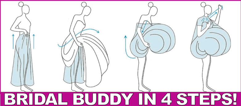 Bridal Buddy: The 'poo bag' reinventing how brides use the toilet on their  wedding